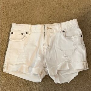 Lucky Brand Riley White Jean Shorts Size 12